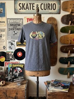 Vintage 90’s Y2K Flip Skateboards Tom Penny Graphic Tee – Size Medium – Grey